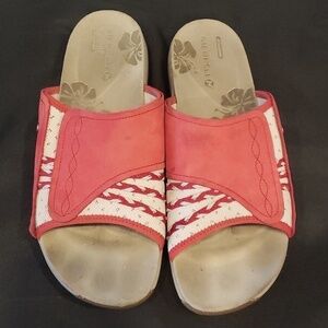 Merrell Lily Fern slide sandal in scarlet